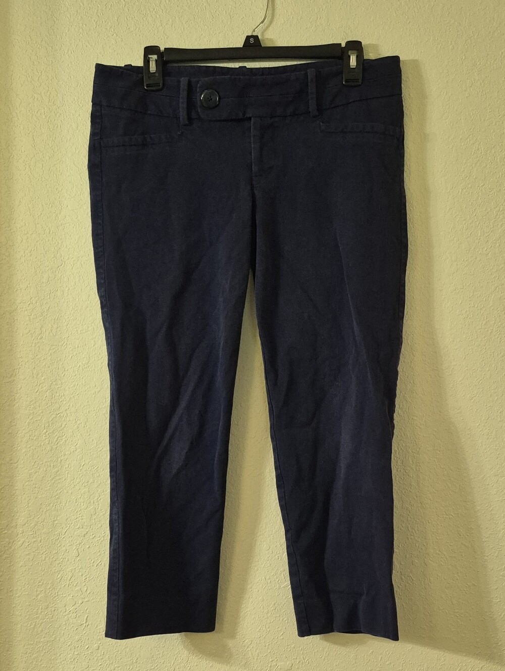 Lilly Pulitzer Navy Cropped Straight-Leg Pants